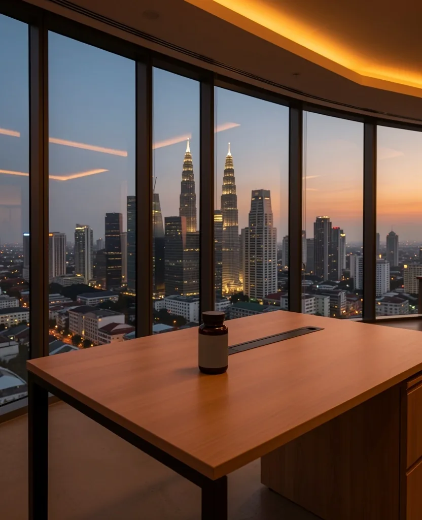 VitaMan Jakarta office overlooking Sudirman